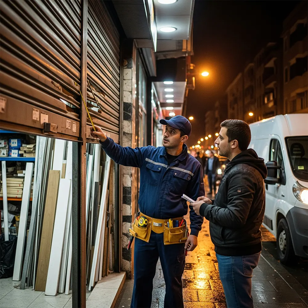 colocación persianas aluminio hogar Barcelona Persianas Sant Josep operario experto instalación doméstica - Instalación de persianas domésticas Sant Josep