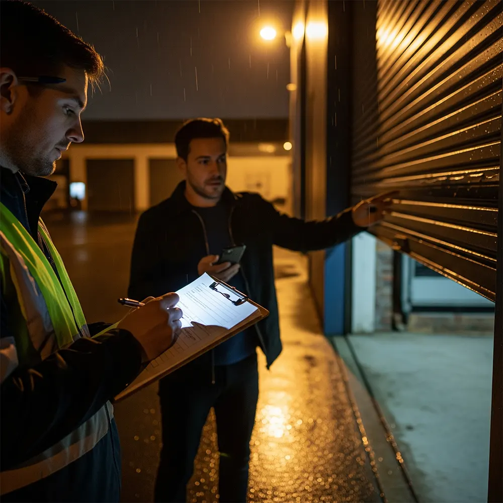 Fabricación puertas garaje automáticas Barcelona 30 años experiencia reparación mantenimiento seccionales basculantes enrollables medida - Motorización de puertas enrollables Sant Josep