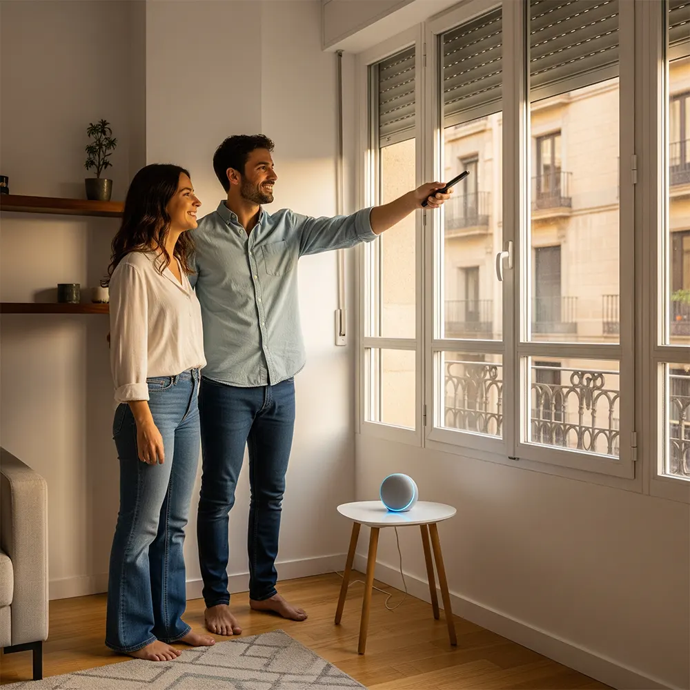 Home Assistant persianas Barcelona Persianas Sant Josep automatización hogar Apple HomeKit Siri control inteligente IoT domótica avanzada - Motorización de persianas domésticas Sant Josep