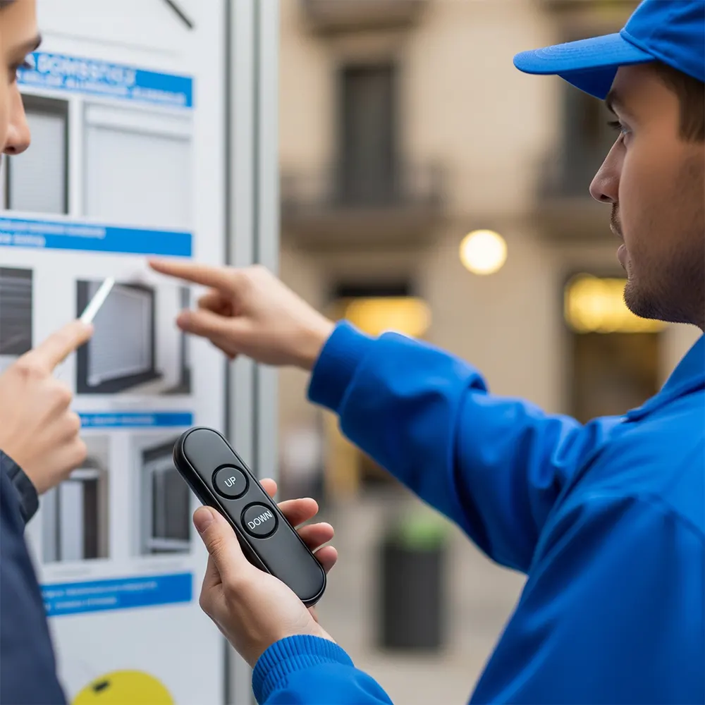 Motor persiana doméstica Barcelona Persianas Sant Josep instalador motor tubular silencioso final carrera interruptor automático - Motorización de persianas domésticas Sant Josep