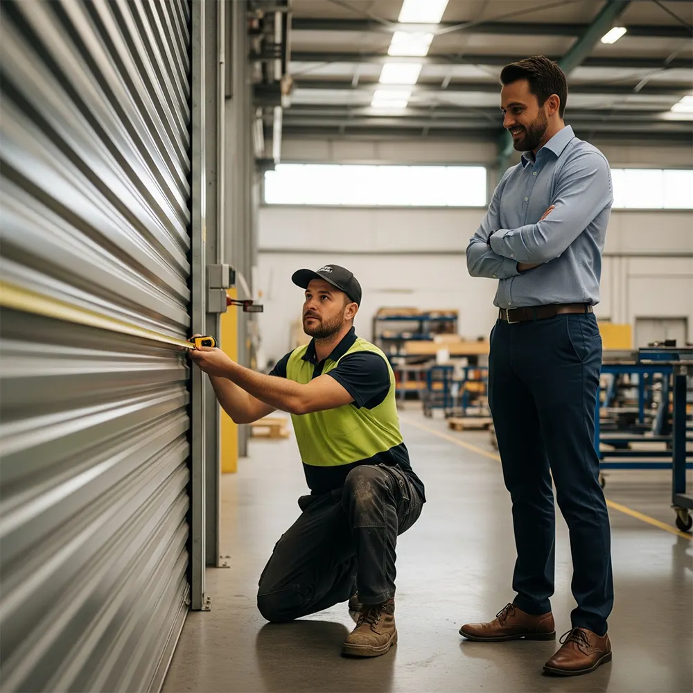Motor tubular electrofreno puerta enrollable Barcelona 300kg bimotor VDS Motorline instalación profesional garaje comercio eje 60mm - Motorización de puertas enrollables Sant Josep