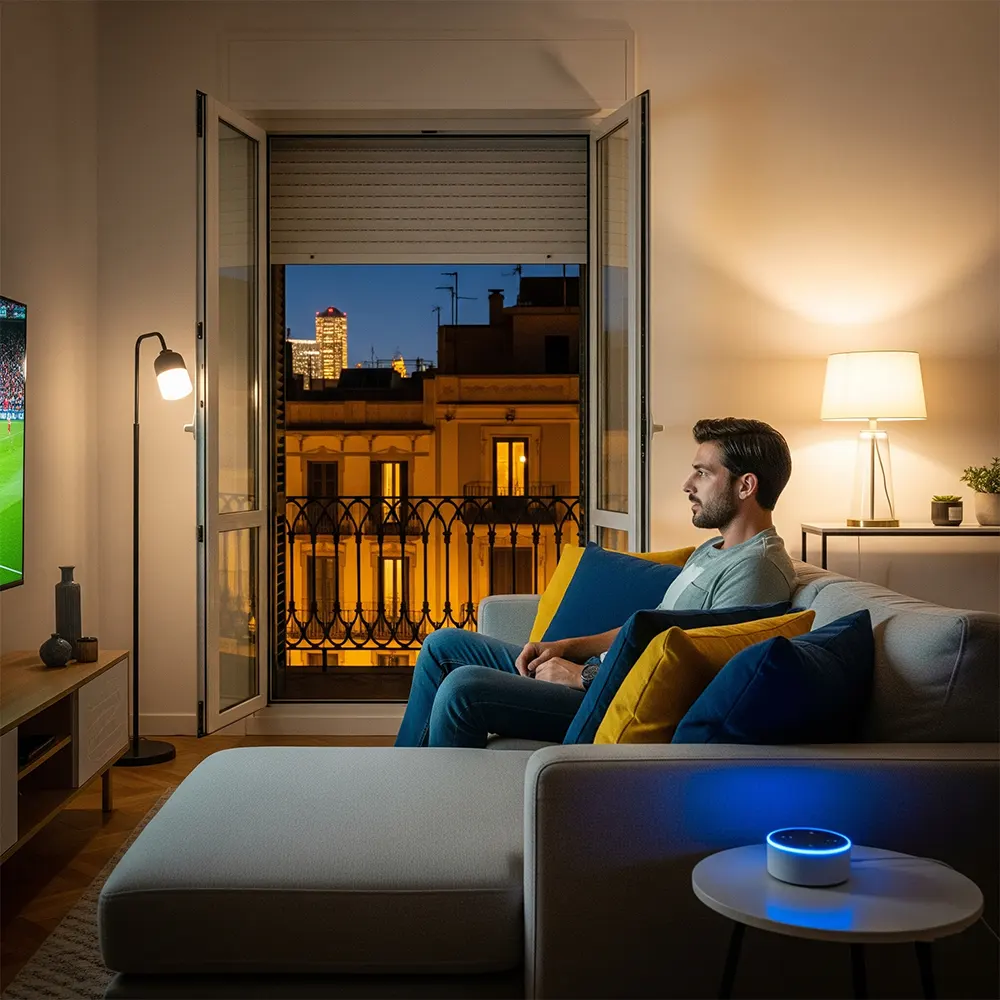 Motorización persianas domótica Barcelona Persianas Sant Josep persiana inteligente Alexa Google Home automatización casa inteligente - Motorización de persianas domésticas Sant Josep