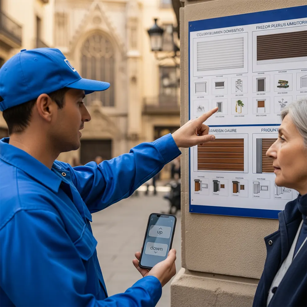 Motorizar persianas Barcelona Persianas Sant Josep instalación motor persiana manual automática precio económico subida bajada eléctrica - Motorización de persianas domésticas Sant Josep