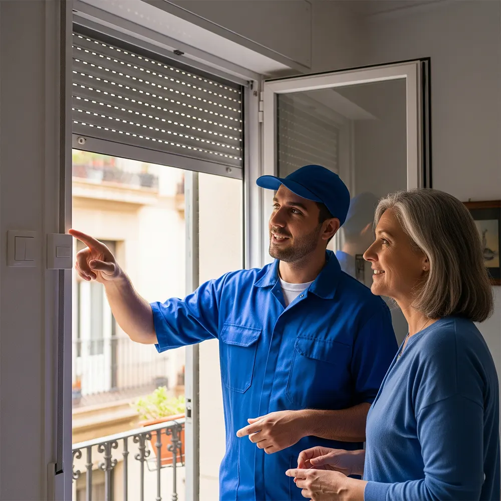 Persianas inteligentes Barcelona Persianas Sant Josep sensor solar automatización WiFi programación horaria temporizador persiana smart - Motorización de persianas domésticas Sant Josep