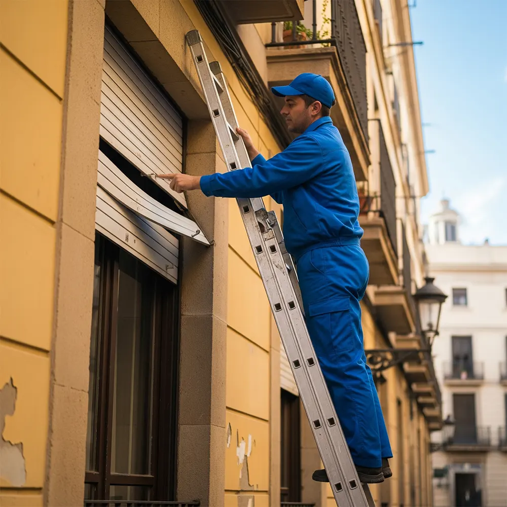 Persianero Barcelona Persianas Sant Josep arreglo persiana rota domicilio cambiar lamas persiana motor manivela reparación inmediata - Reparación de persianas domésticas Sant Josep