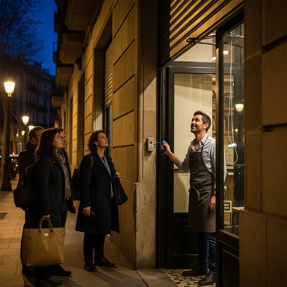 Reparación motorización persianas metálicas Barcelona 24h instalación motor automático comercial urgencias profesional técnico especialista - Motorización de puertas enrollables Sant Josep