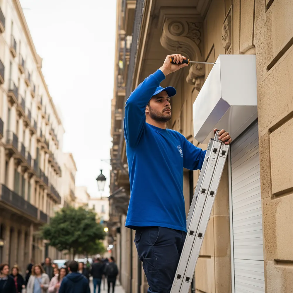 Reparación persianas domésticas Barcelona Persianas Sant Josep cambio cinta persiana arreglar persiana atascada urgente domicilio - Reparación de persianas domésticas Sant Josep