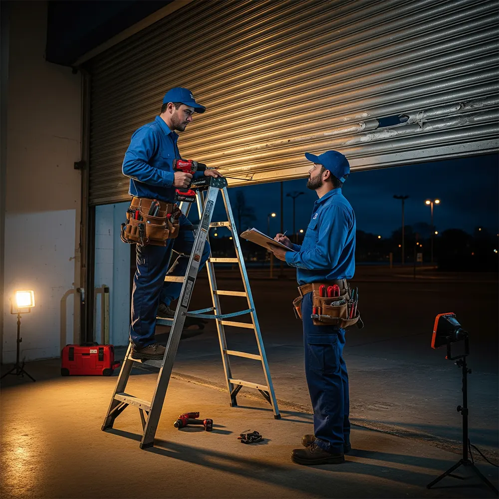 Repuestos puerta enrollable Barcelona Persianas Sant Josep cambiar lamas guías muelles cadena motor garaje piezas originales - Reparación de puertas enrollables Sant Josep