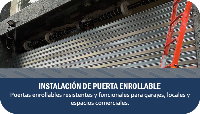 Botón de instalación de puerta enrollable Barcelona - solicitar servicio Persianas Sant Josep