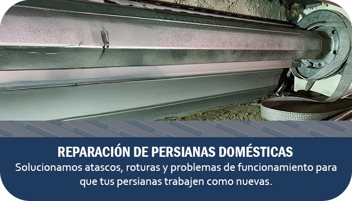 Botón de reparación persianas domésticas Barcelona - solicitar técnico a domicilio Sant Josep - Reparación de persianas Sant Josep